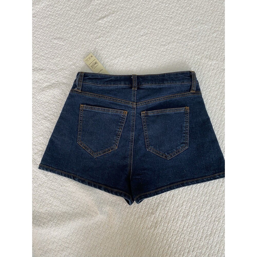 NWT No Boundaries High Rise Denim Mom Shorts Rinse Wash Women’s Size 4 Small - Picture 4 of 7
